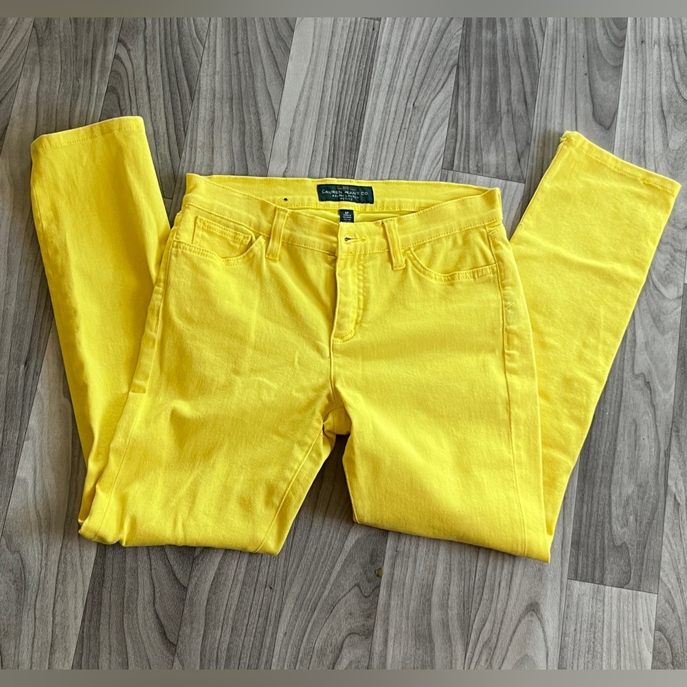 Women’s Petite Yellow LRL Lauren Jeans Co Ralph Lauren Size 4P